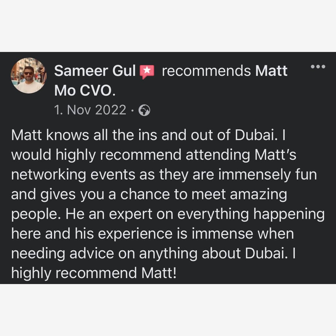 Sameer Gul recommends Matt Mo