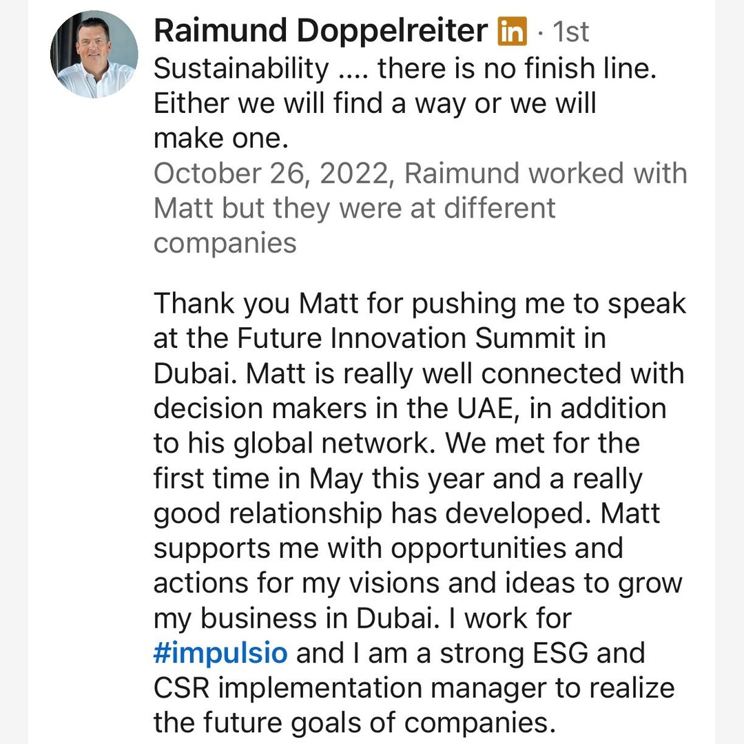Raimund Doppelreiter recommends Matt Mo