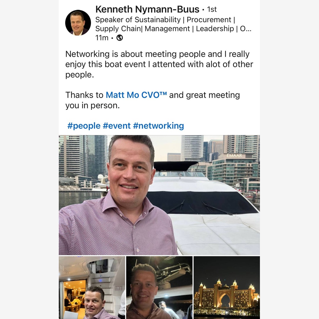 Kenneth Nymann-Buus about the Dubai boat event